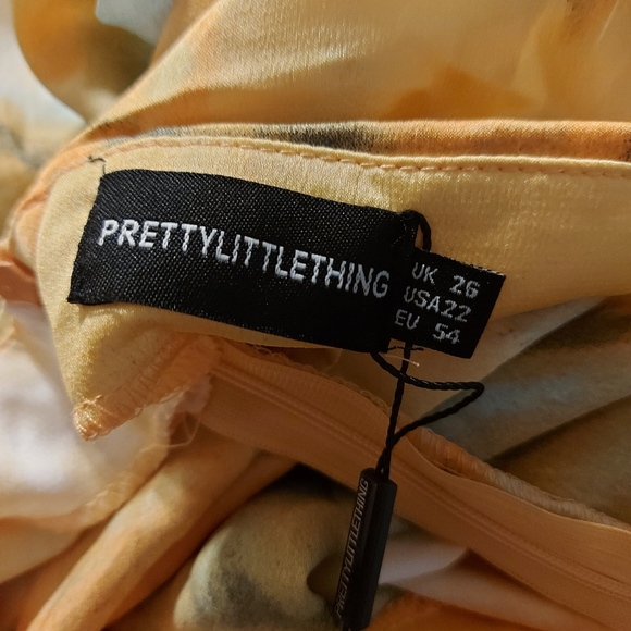 Pretty Little Thing Orange Tie Dye 2 Piece Outfit - Picture 9 of 13